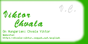 viktor chvala business card